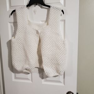 Homemade knitted vest